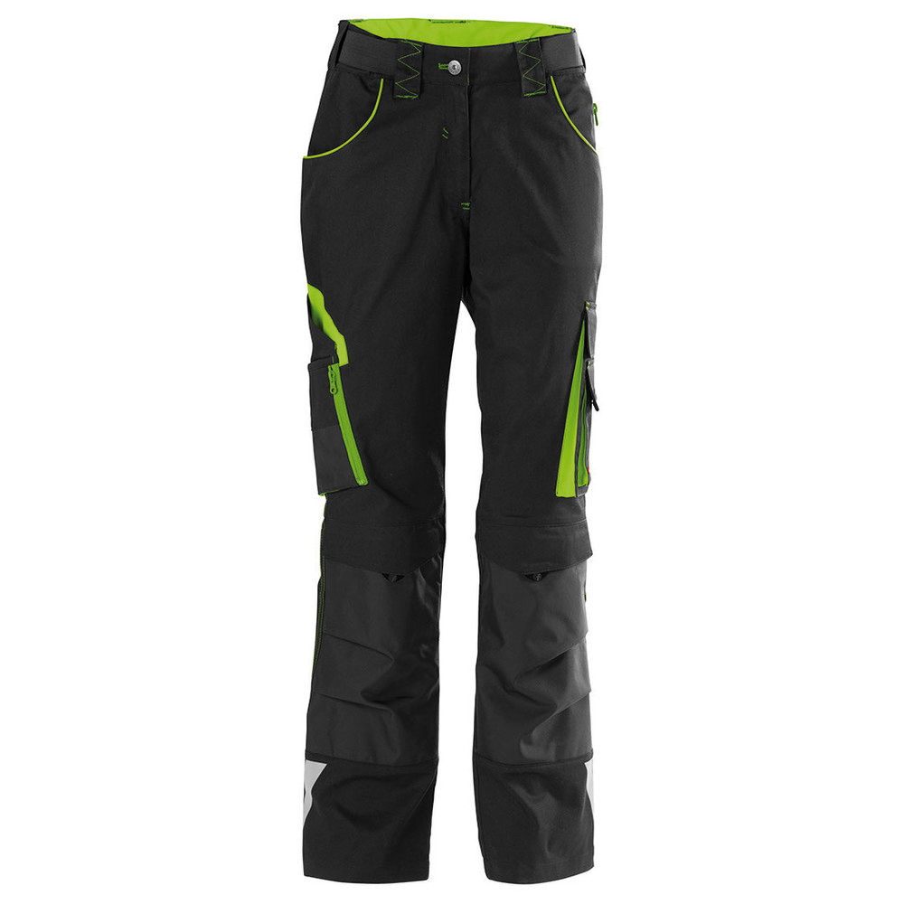 Damen Bundhose 24, Black/lime green, Gr. 52