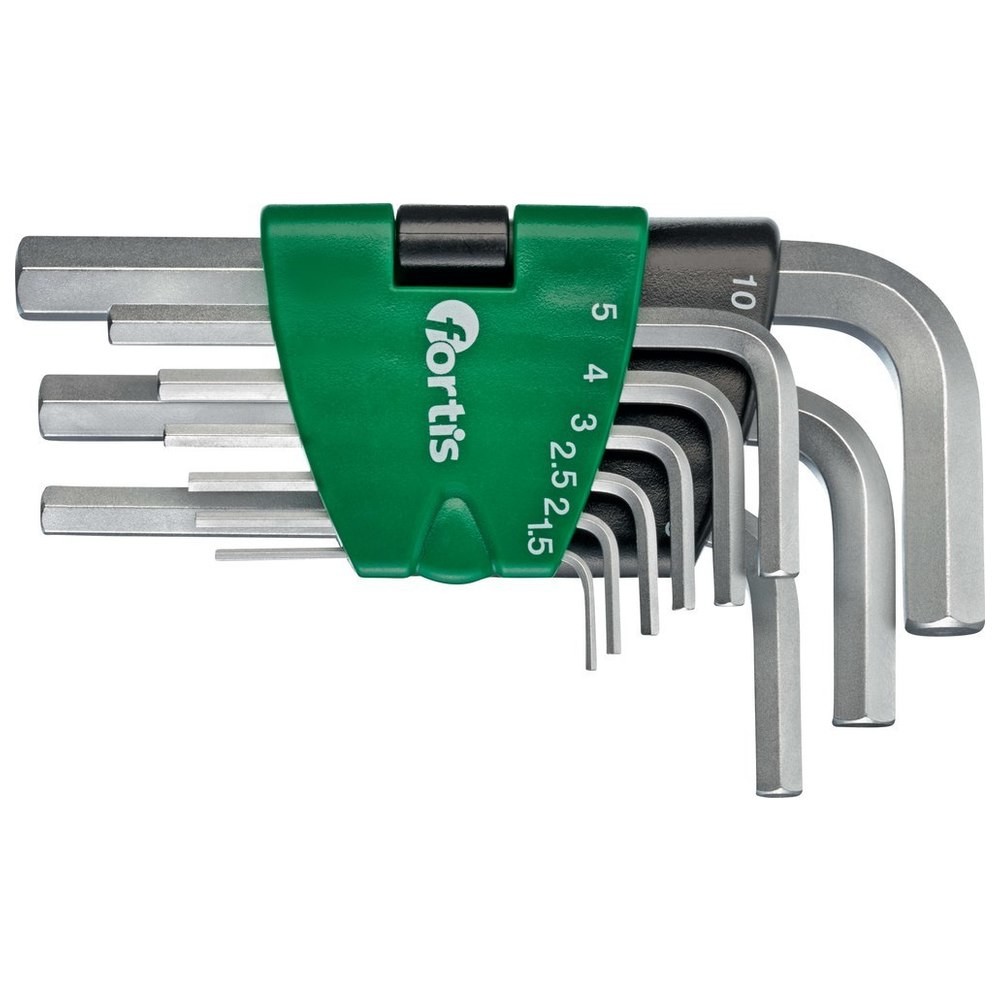 Winkelschraubendr.-Clip 9tlg. 1,5-10mm FORTIS