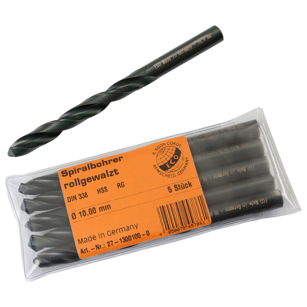 HSS-Spiralbohrer DIN 338, Ø 0,5 mm