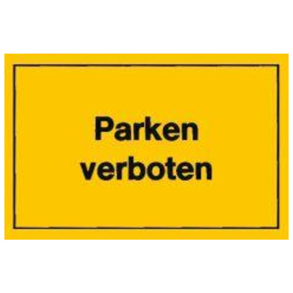 Verbotsschilder Parken verboten