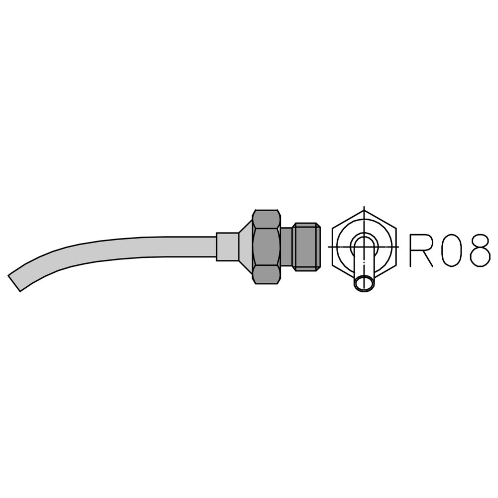 Weller Heißluftdüse Serie HAP, R08/Ø 2,0 mm, Runddüse gebogen, Bild 2