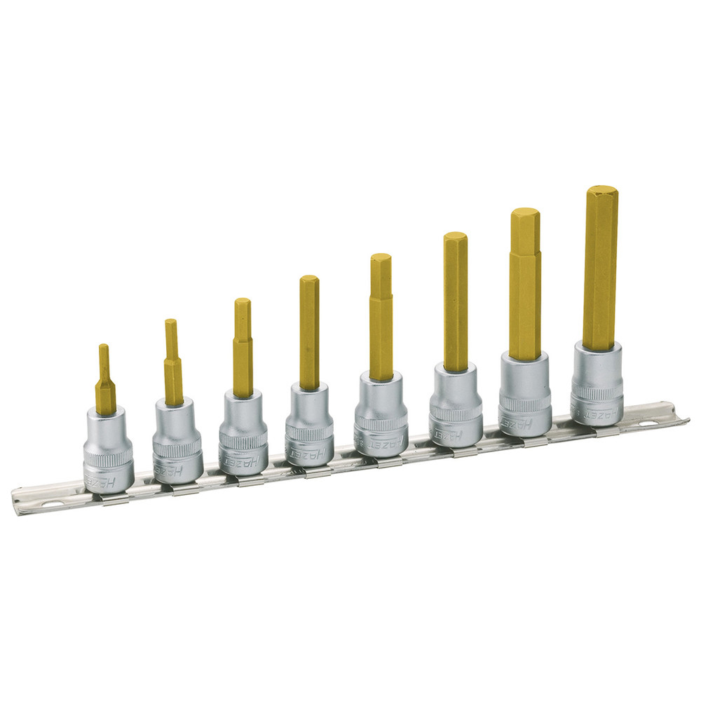 Steckschlüssel-Satz 8801/8H - Vierkant hohl 10 mm (3/8 Zoll) - Innen-Sechskant