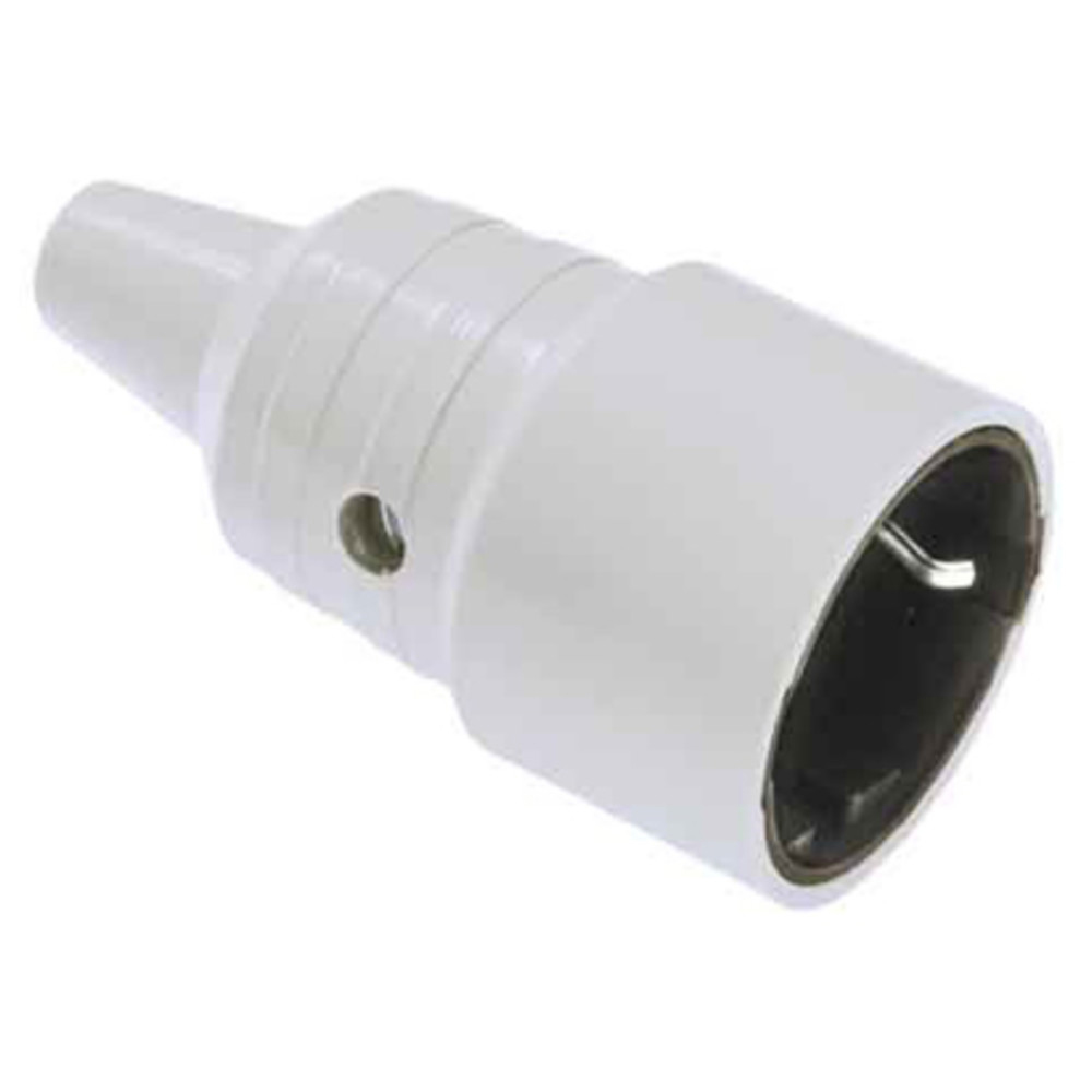 SCHUKO-Kupplung, PVC, grau
