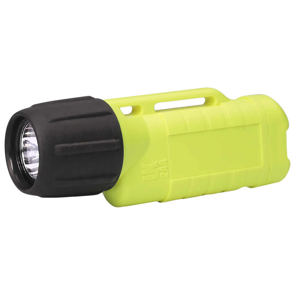 Helmlampe 2AA eLED Zone 2, ET Heckschalter, neongelb