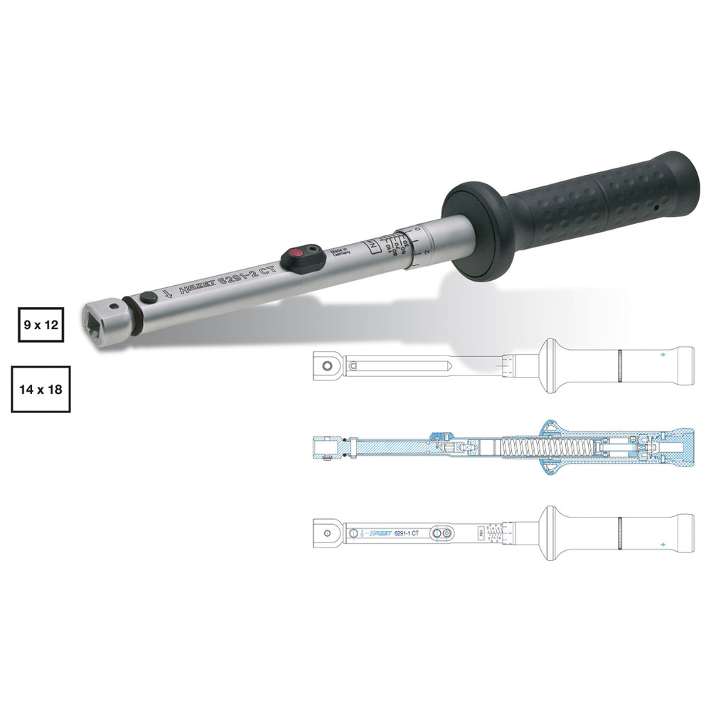 Drehmoment-Schlüssel 6293-1CTCAL - Toleranz: 2% - Einsteck-Vierkant 14 x 18 mm