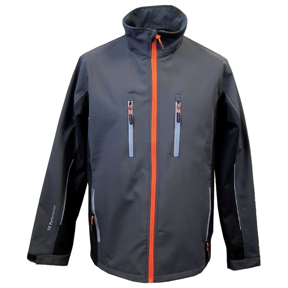 Softshelljacke 61270, dunkelgrau/schwarz, Gr. S