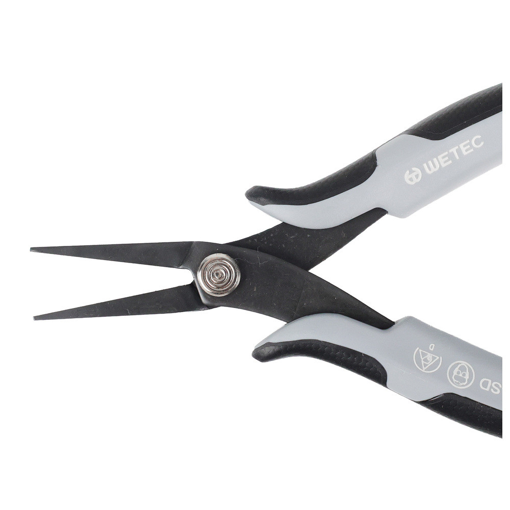 WETEC ECO Mini-Flachzange, lang, Greifflächen glatt, 3,0 mm, ESD-Griffe, Bild 4