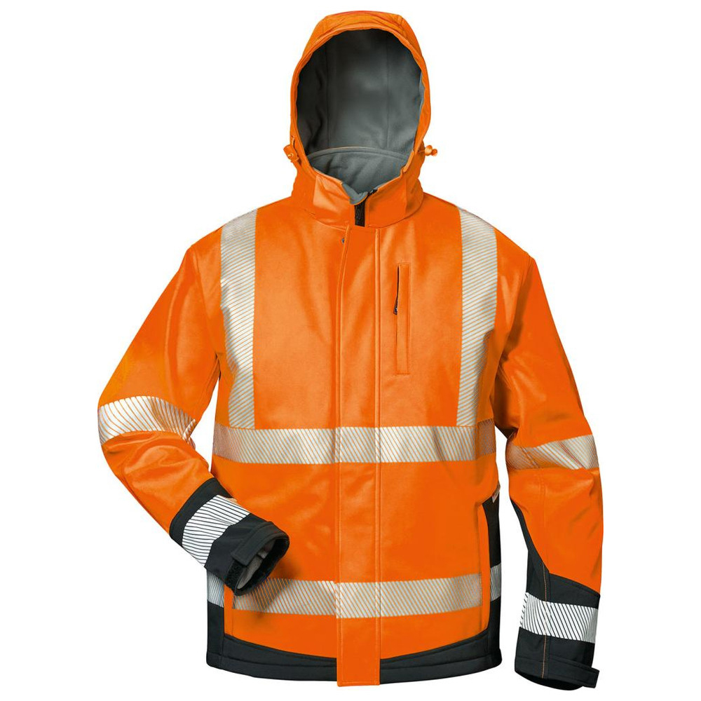 Warnjacke Lukas, Softshell Gr. 2XL, orange/schwer
