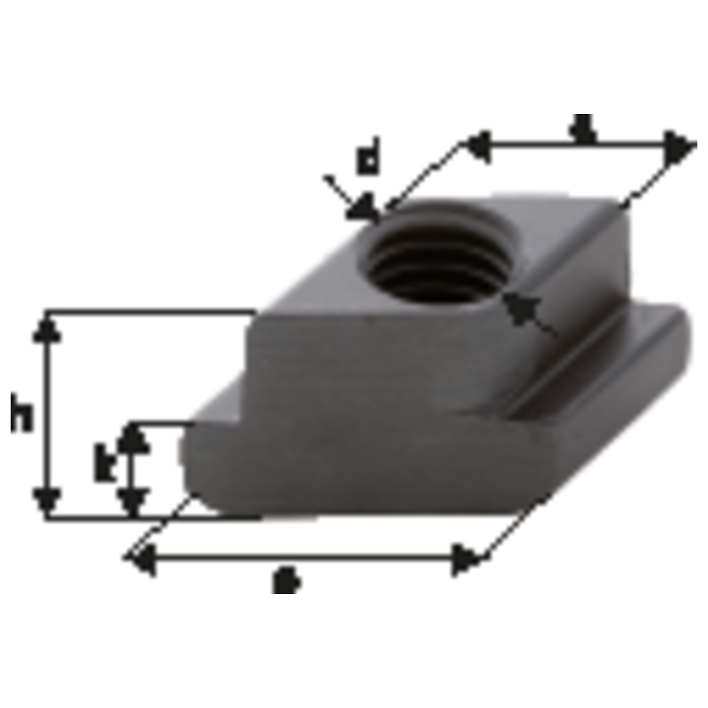 T-Nutensteine "Rhombus" M12X14 mm