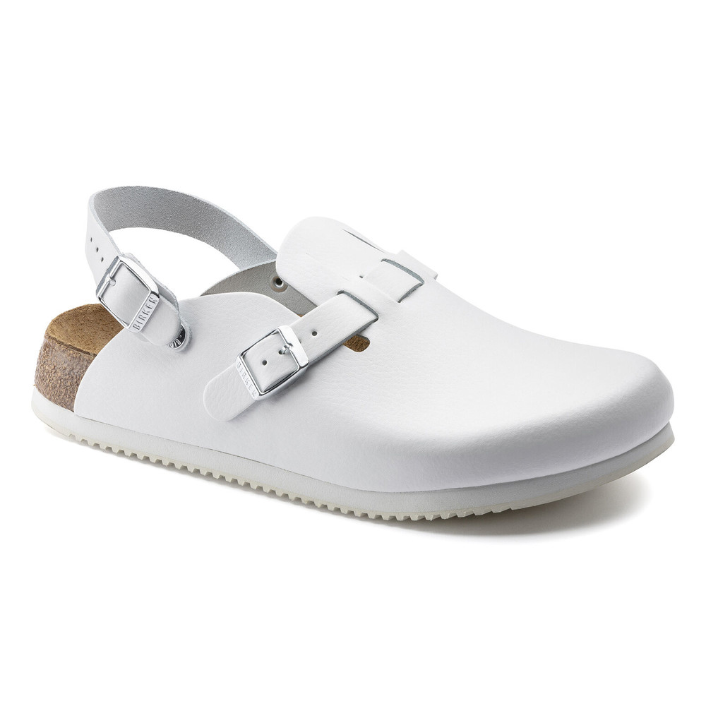 Clog Kay Superlauf, Naturleder, weiß, normal, 39