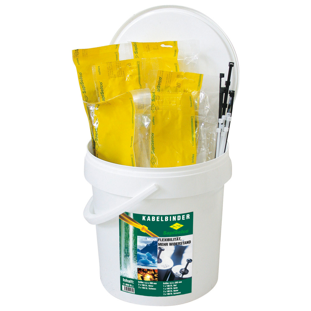 Kabelbinder-Set Nylon 1000-teilig