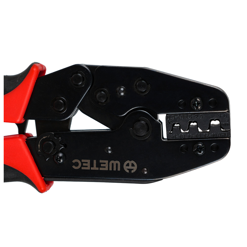 WETEC Presszange für unisolierte Kabelschuhe, 0,5-6,0 mm², mit Positionierhilfe, Bild 4