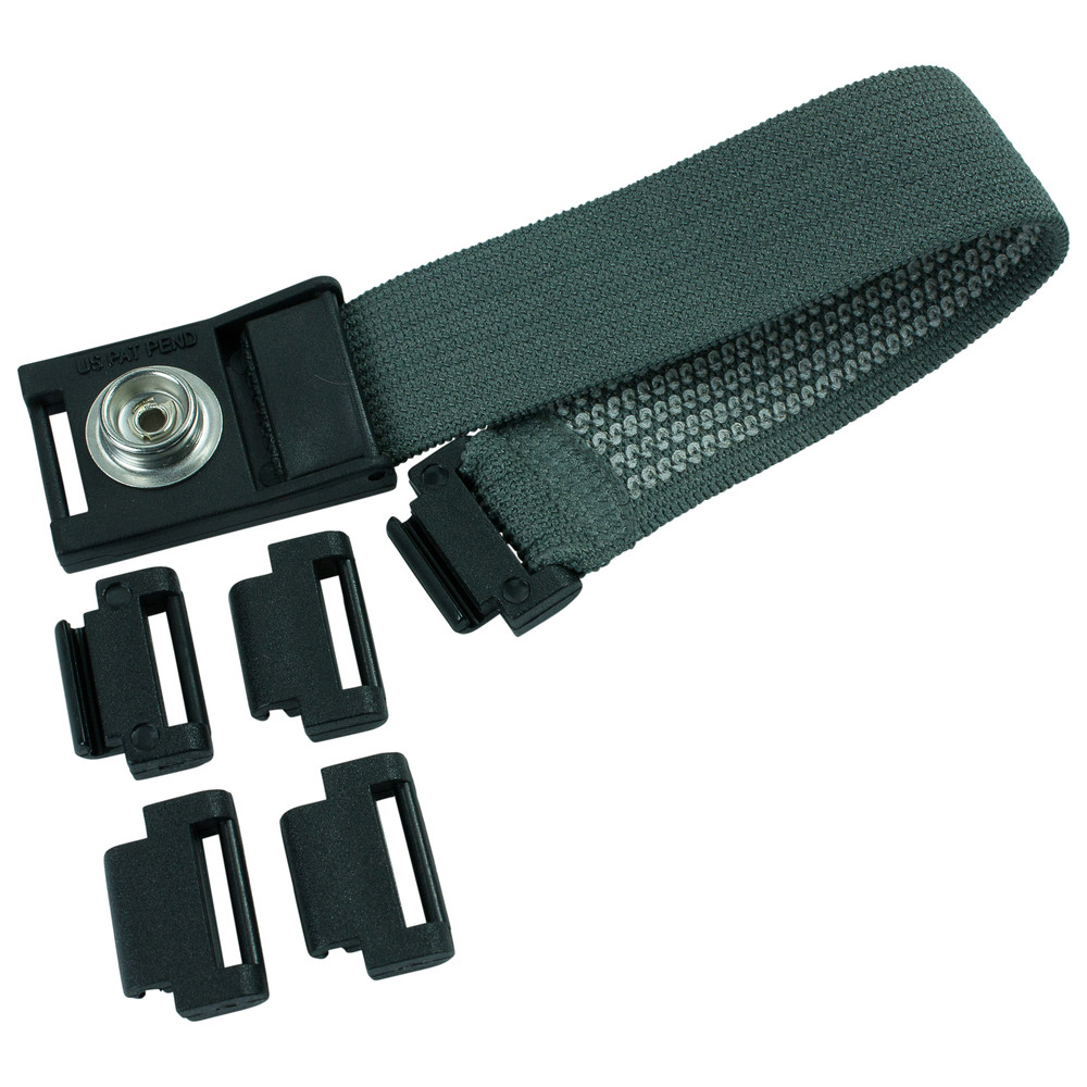 WETEC Handgelenkband, ESD, grau, 10 mm