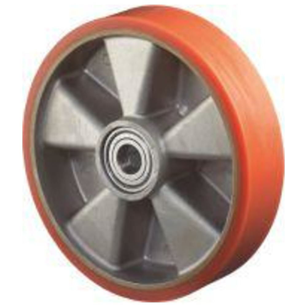 Polyurethanrad 125 mm Guss-Poly/Alu LG.K