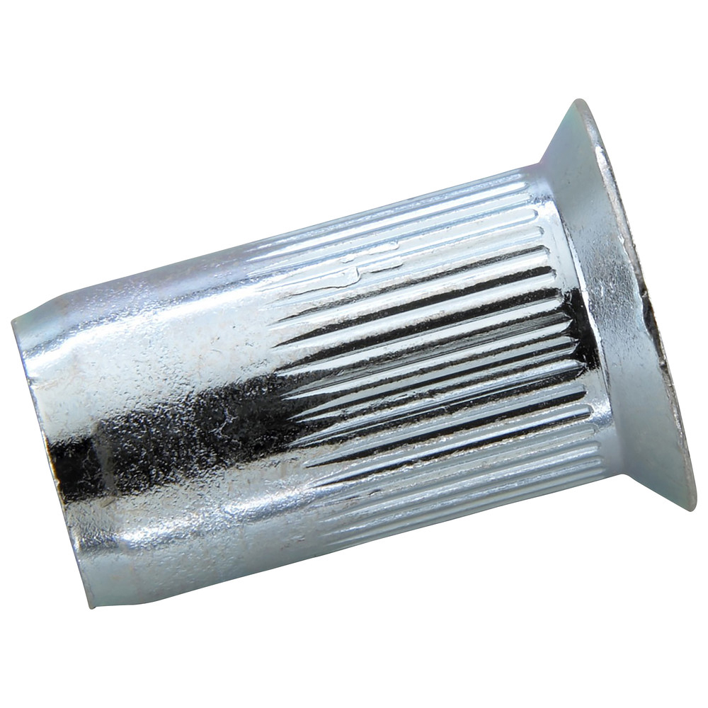 Blindnietmutter Stahl, gerändelt, Senkkopf, M10 x 12 x 19 mm