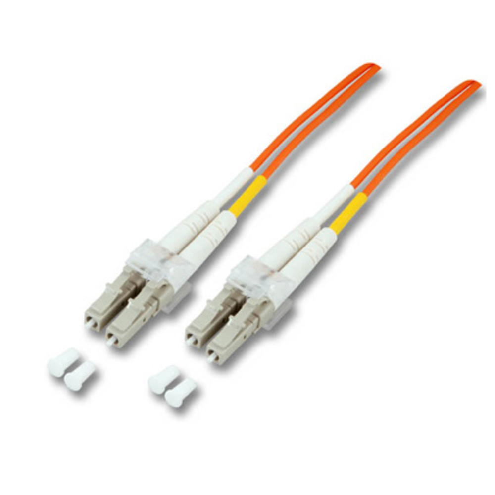 Patchkabel LWL, LC/LC 50/125µ, OM2, 0,5 m, orange