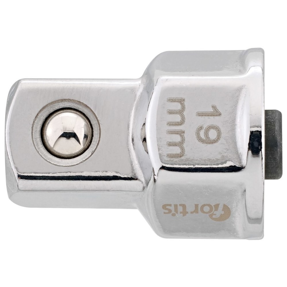 Steckschlüssel-Adapter 19mm für 1/2" FORTIS