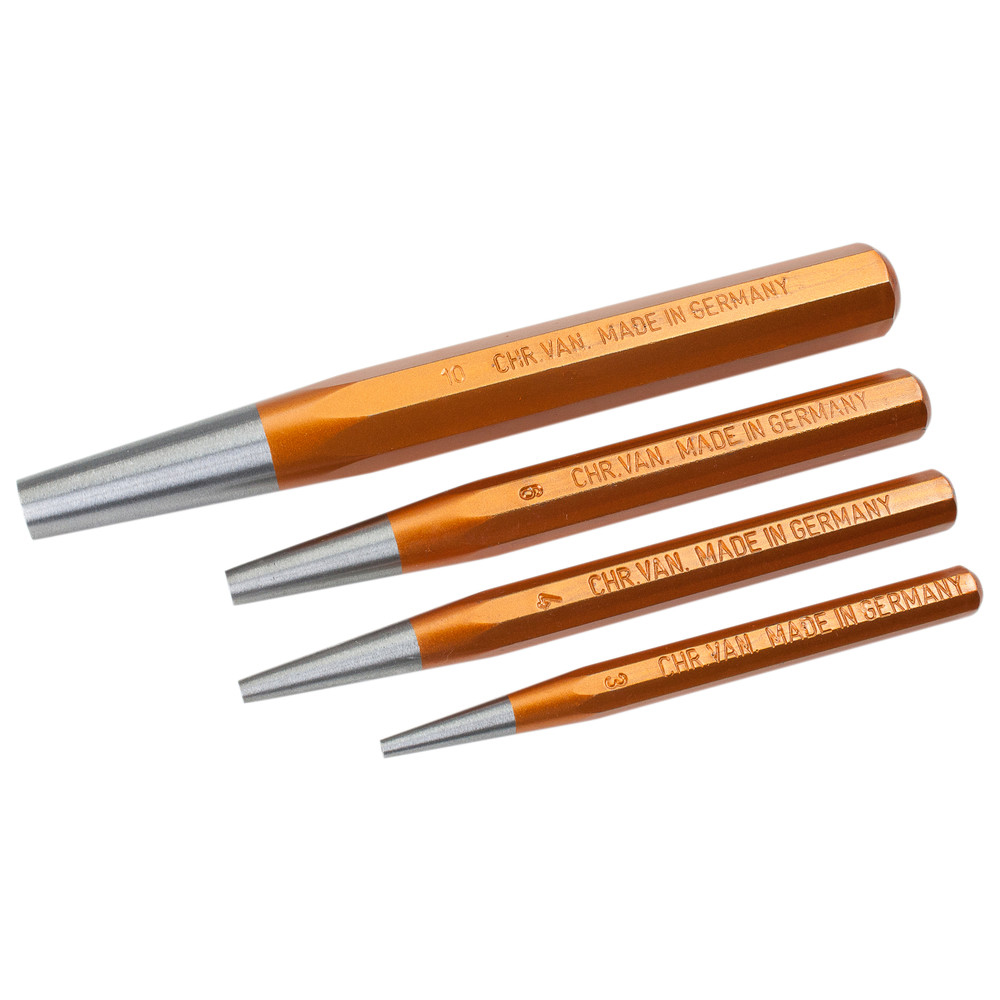 Durchtreiber, DIN 6458, Länge 120 mm, Ø 10 mm, Ø Spitze 1 mm
