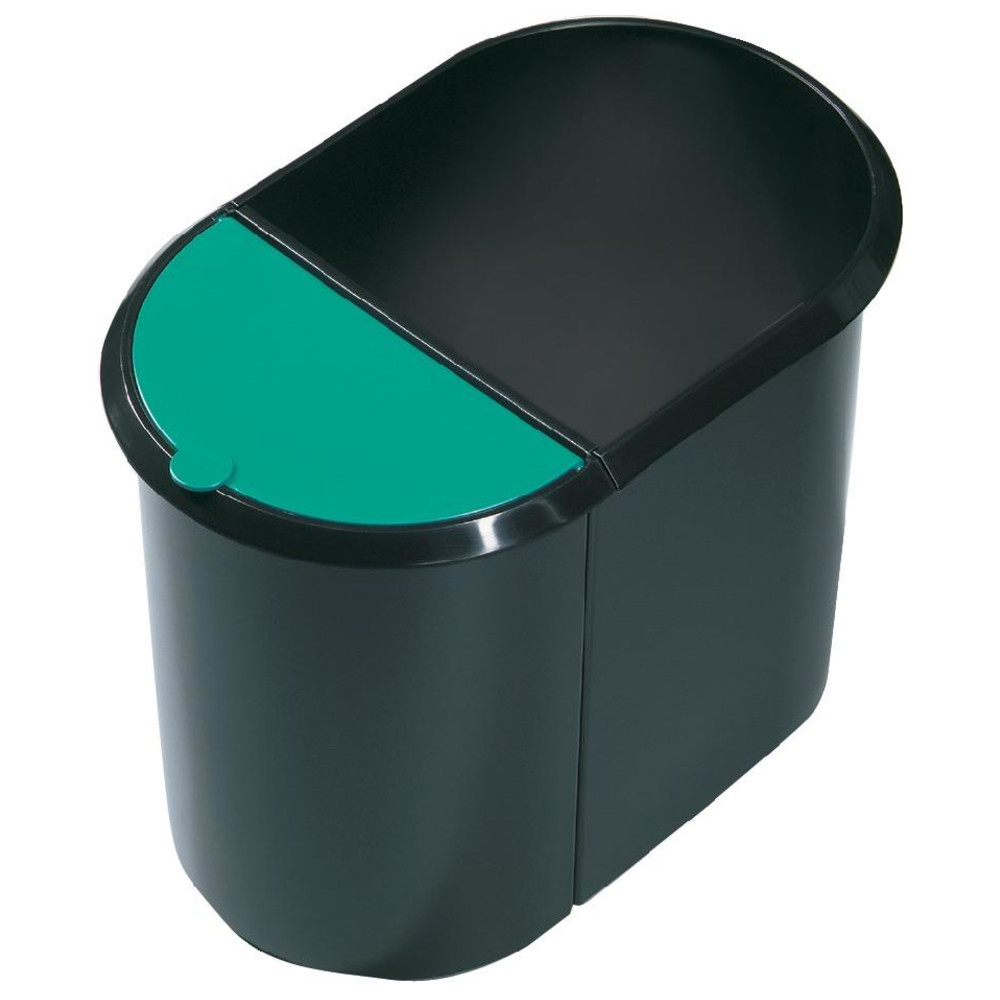 Papierkorb Duo-System schwarz/blau