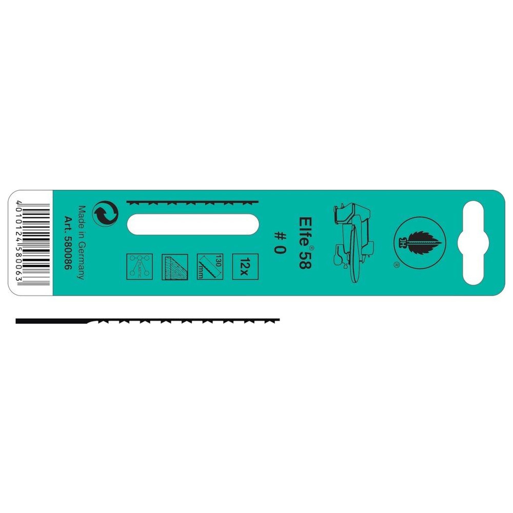 Laubsägeblatt Elfe Multi-Zahn Nr. 580036 Gr. 0