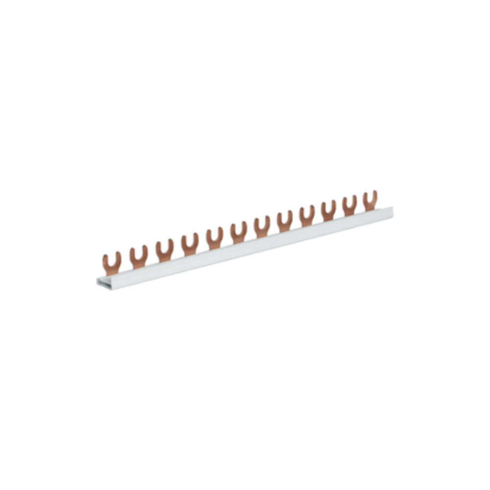 Phasenschiene mit Gabelanschluss 10 mm², 1 polig, isoliert
