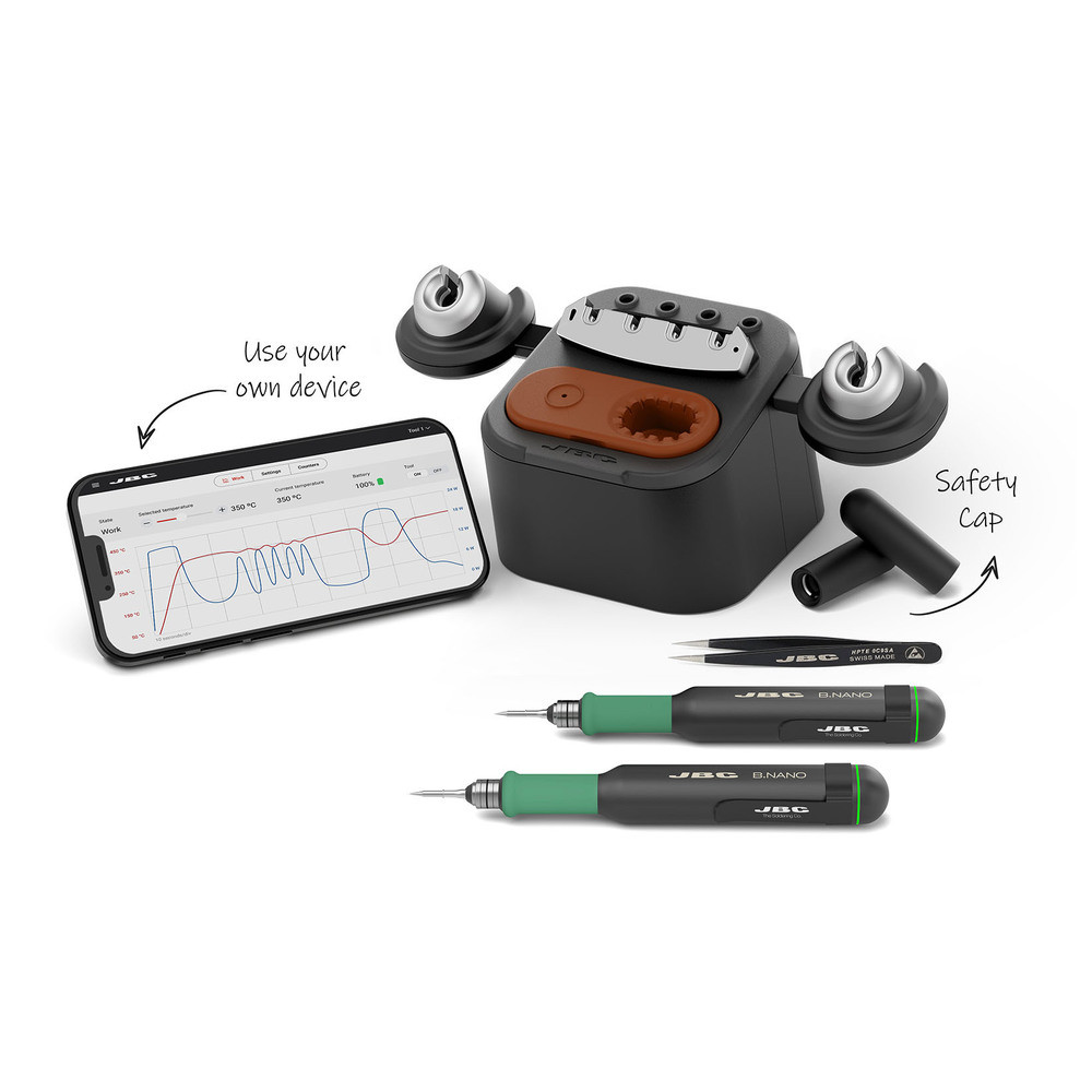 Präzisions-Station B.IRON DUAL NANO, mit zwei Handstücken, inklusive Tablet