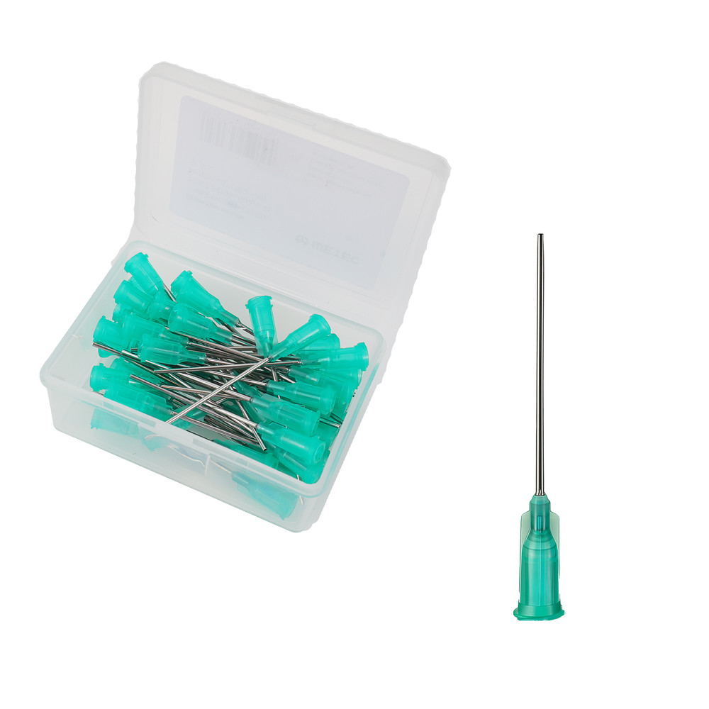 WETEC Dosiernadel, gerade, 1,5", 0,84 mm / Gauge 18, grün