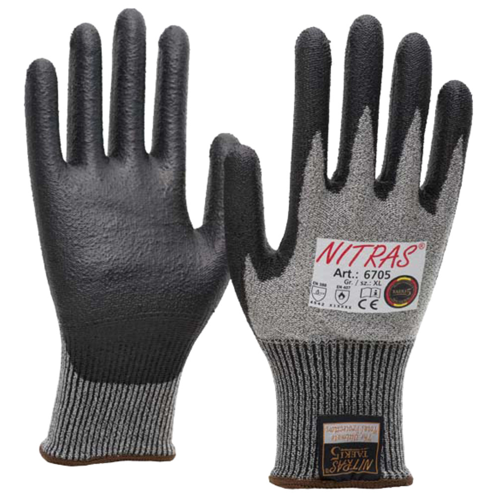 Schnittschutzhandschuhe, TAEKi 5 6705 PU-beschichtet, Gr. 10