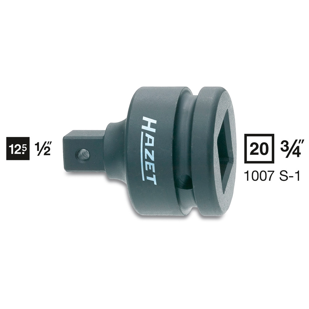Schlag-, Maschinenschrauber-Adapter 1007S-1 - Vierkant hohl 20 mm (3/4 Zoll) -