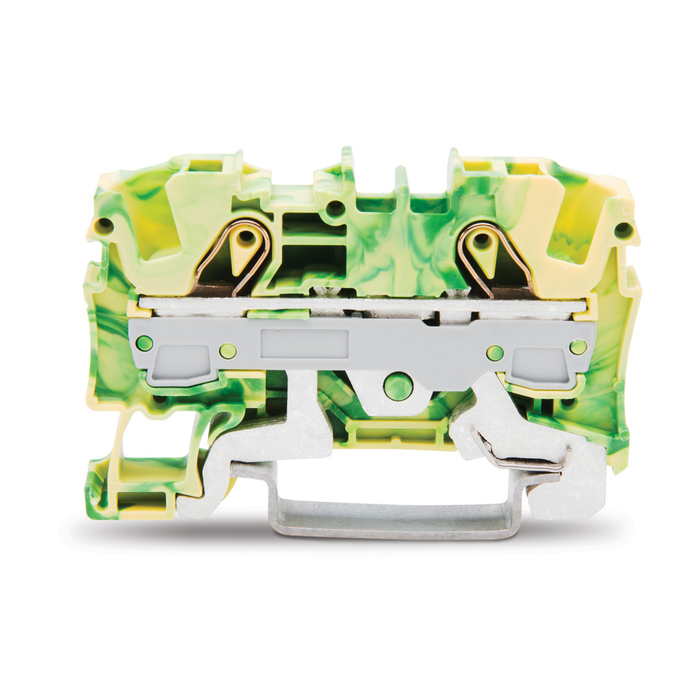 2-Leiter-Schutzleiterklemme Topjob S, 6,0 mm², grün/gelb