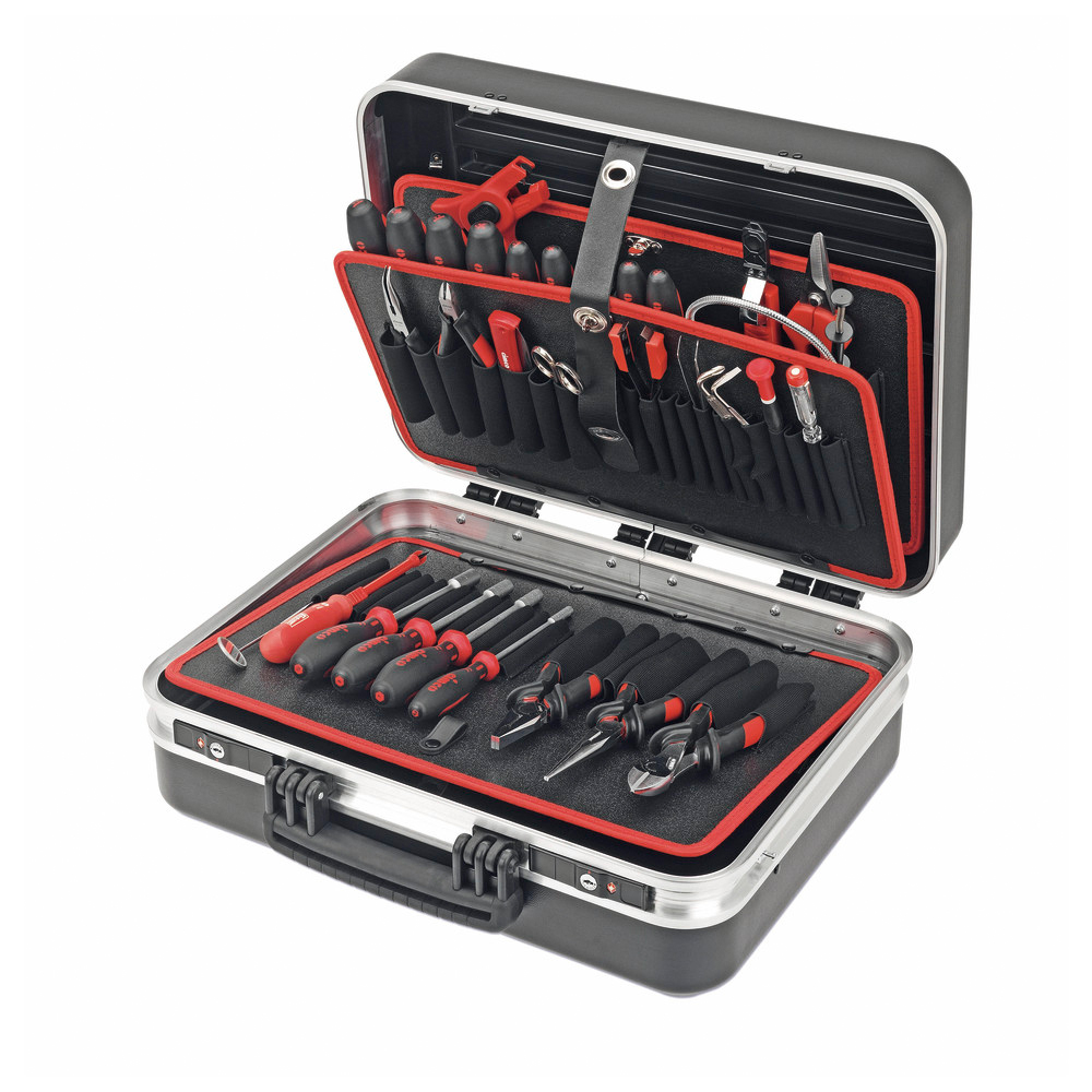 Bestückter Werkzeugkoffer Service Elektro Elektronik