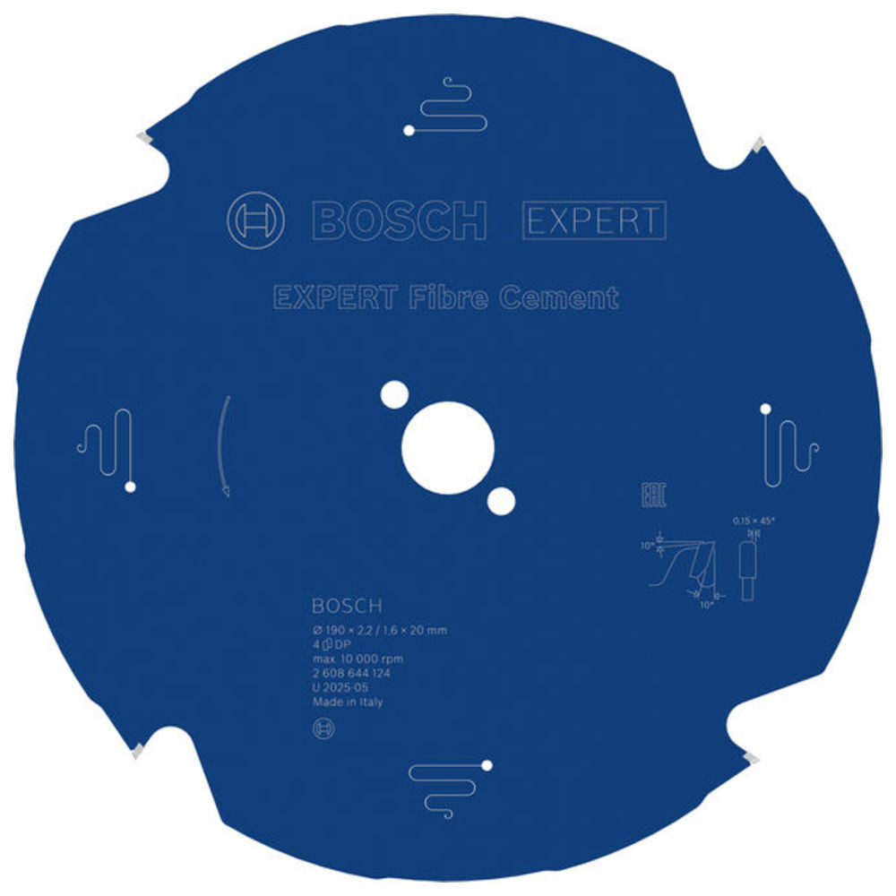 EXPERT Fibre Cement Kreissägeblatt, 190x2,2/1,6x20 mm, Z4