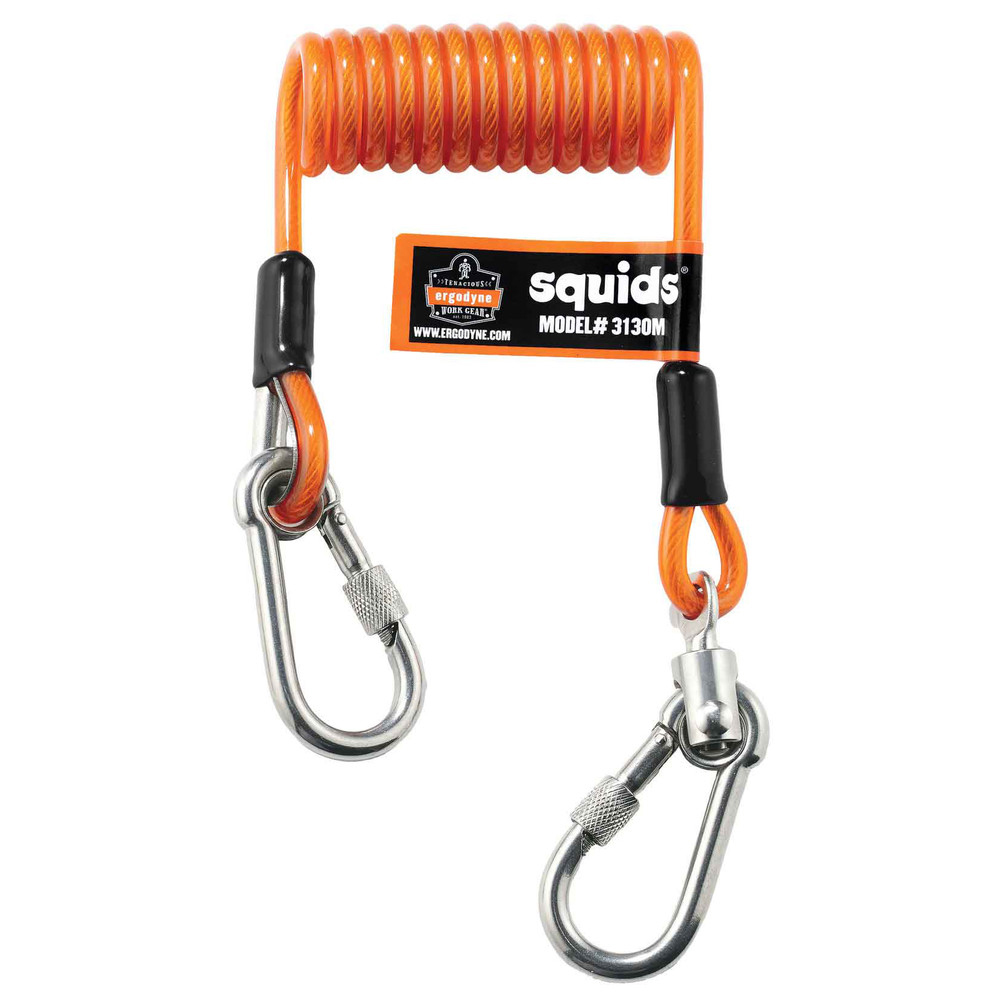 Spiralkabel-Sicherungsriemen - 2,27 kg (5lb) Squids 3130, M, orange