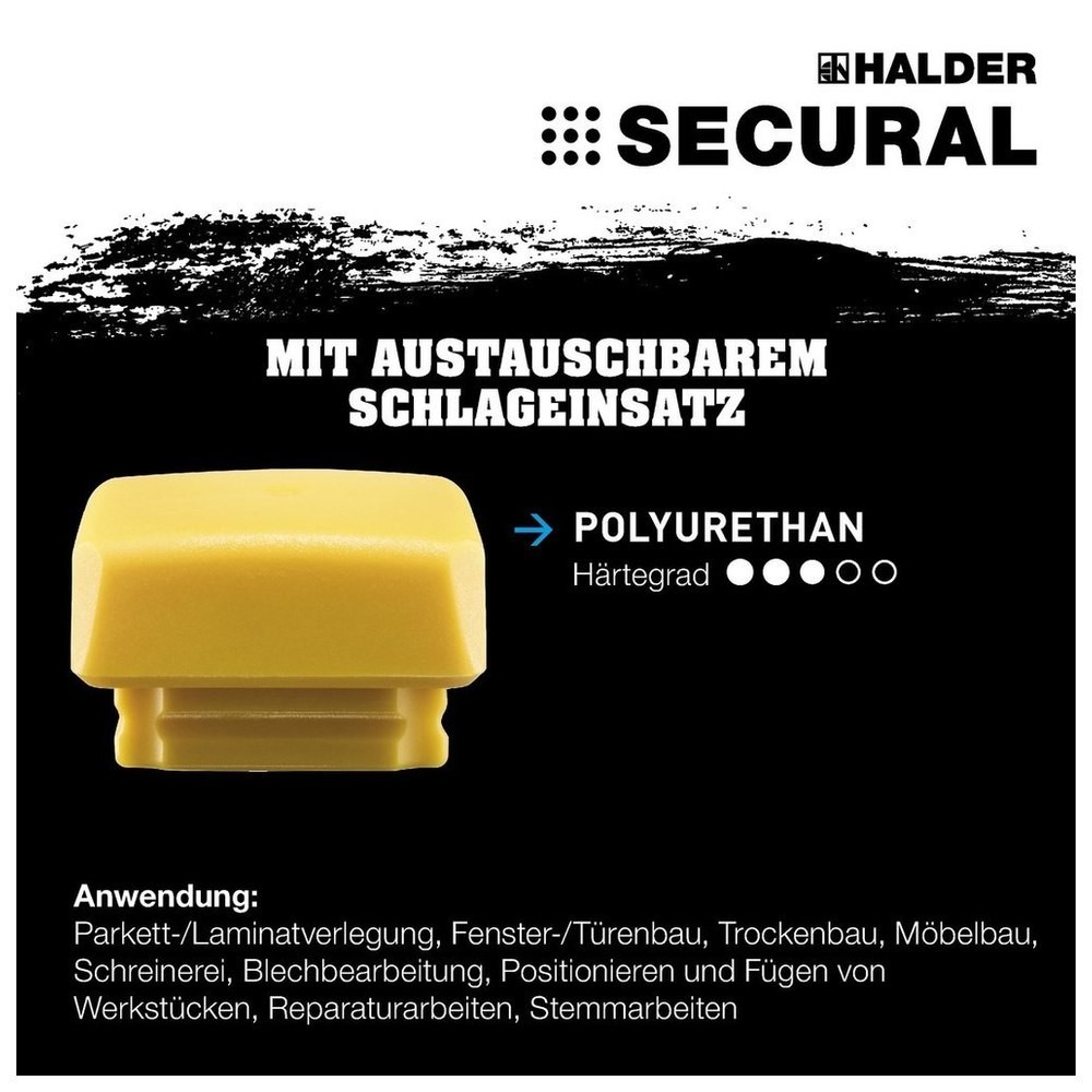 Schonhammerkopf SECURAL 35x45mm HALDER