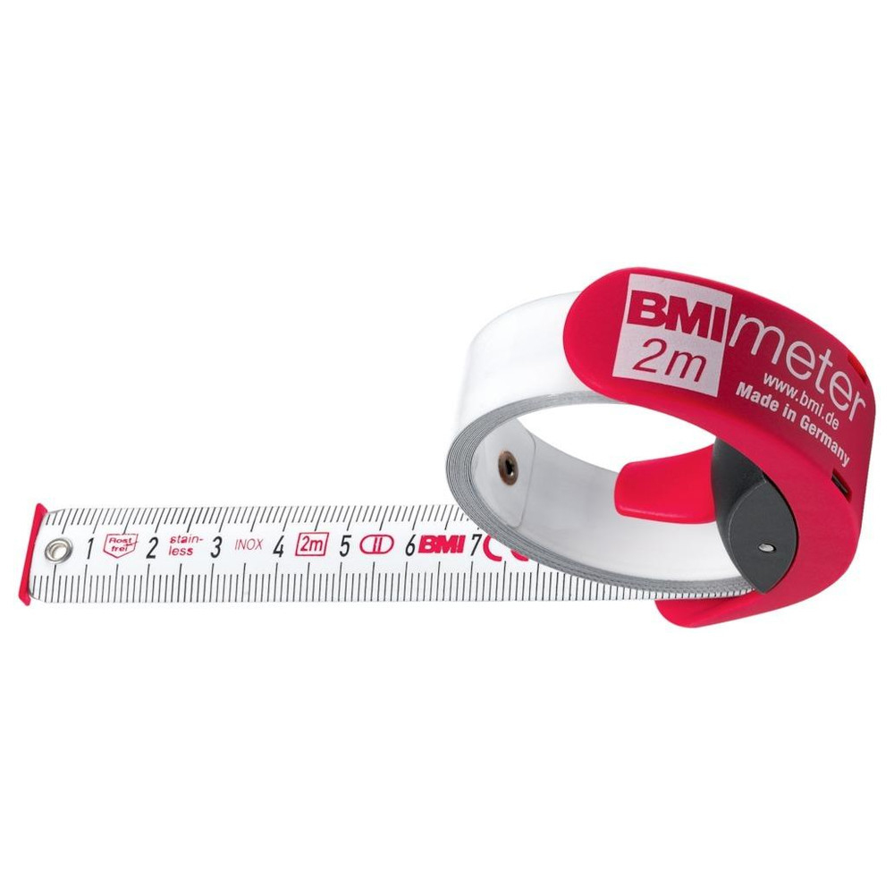 Zollstock BMImeter 2mx16 Stopper und Gürtelclip