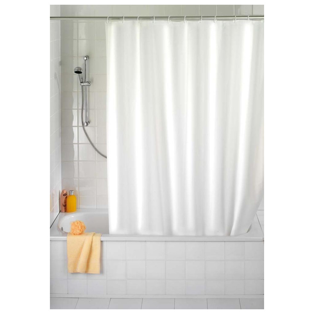 Duschvorhang Uni White, Anti-Schimmel