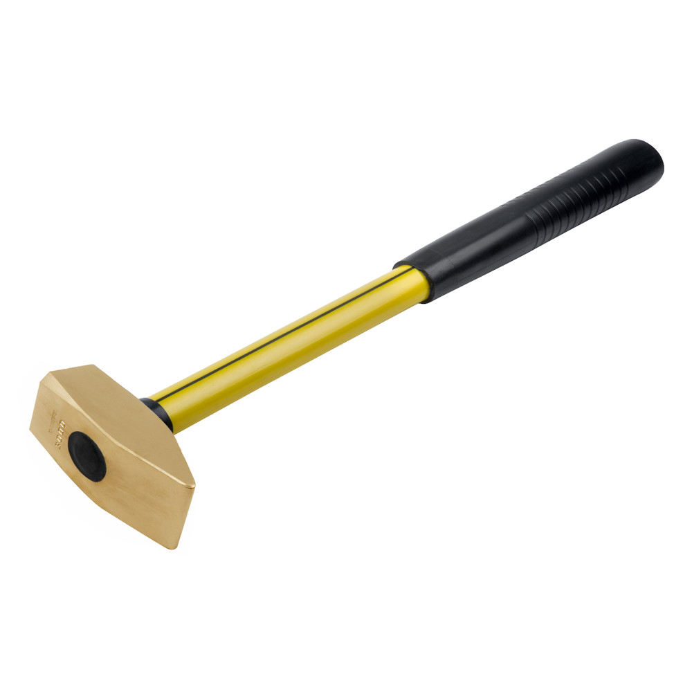 Schlosserhammer funkenfrei, ähnlich DIN 1041, mit Fiberglasstiel, 300 g