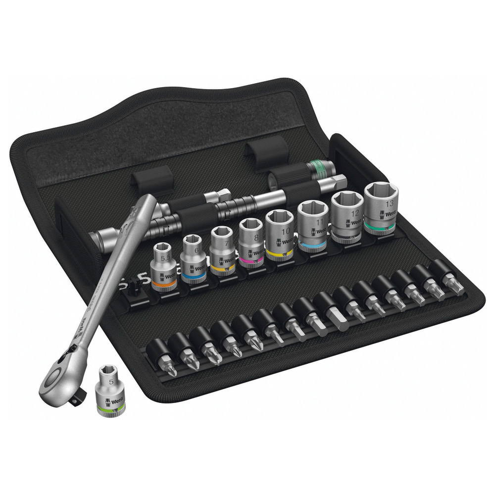 Steckschlüsselgarnitur 1/4" 28-teilig ZYKLOP switch
