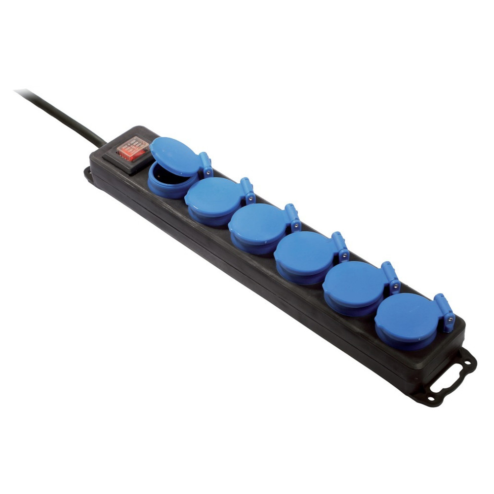 Steckdosenleiste, IP44, 6-fach