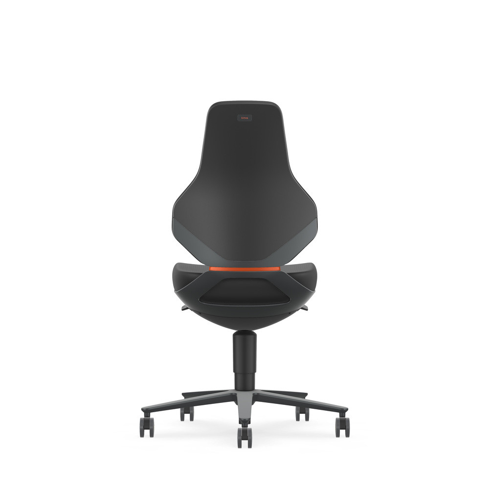 Bimos Drehstuhl Texon, mit Rollen, ESD, Skintec schwarz, Bild 4