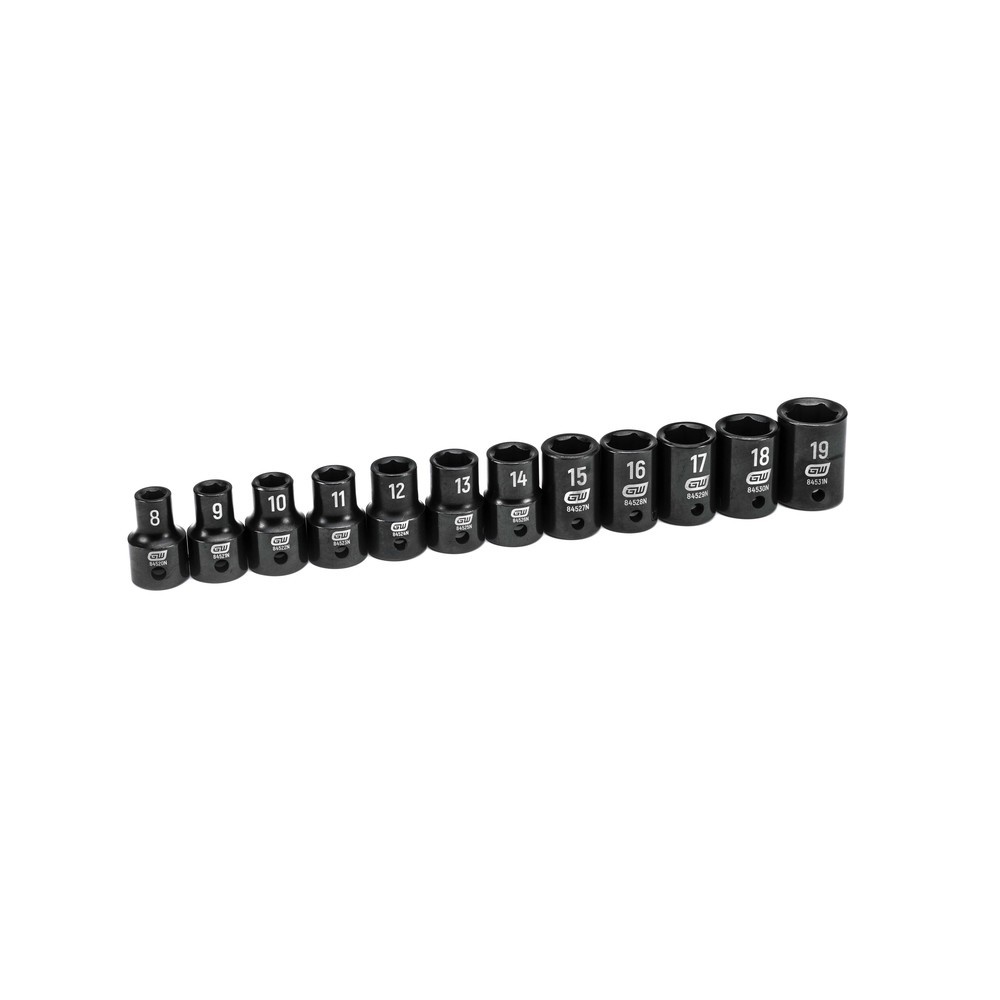 1/2" Kraft-Steckschlüssel-Satz, 12-tlg.