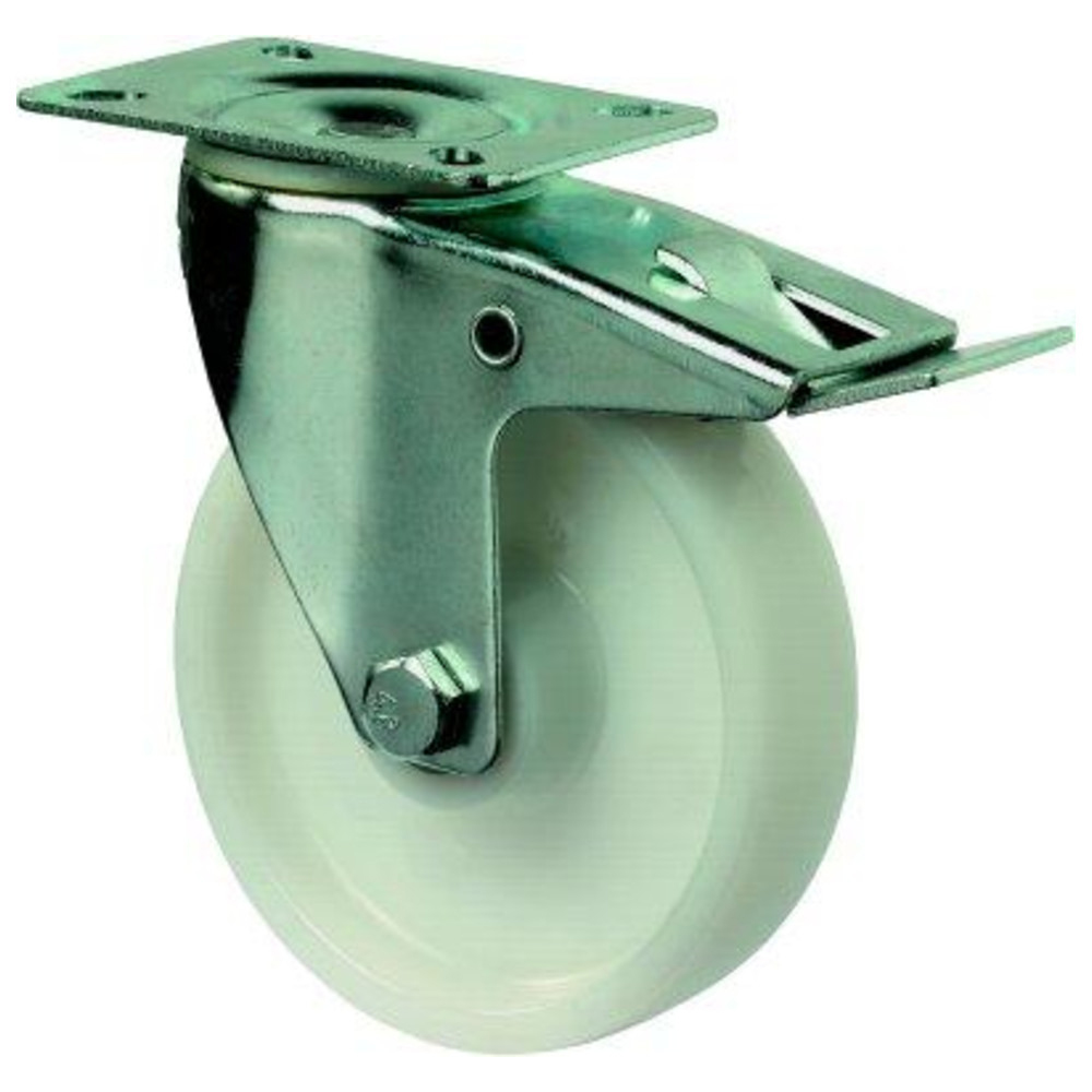 Lenkrolle fest 150 mm Stahlbl verz Poly LG.R