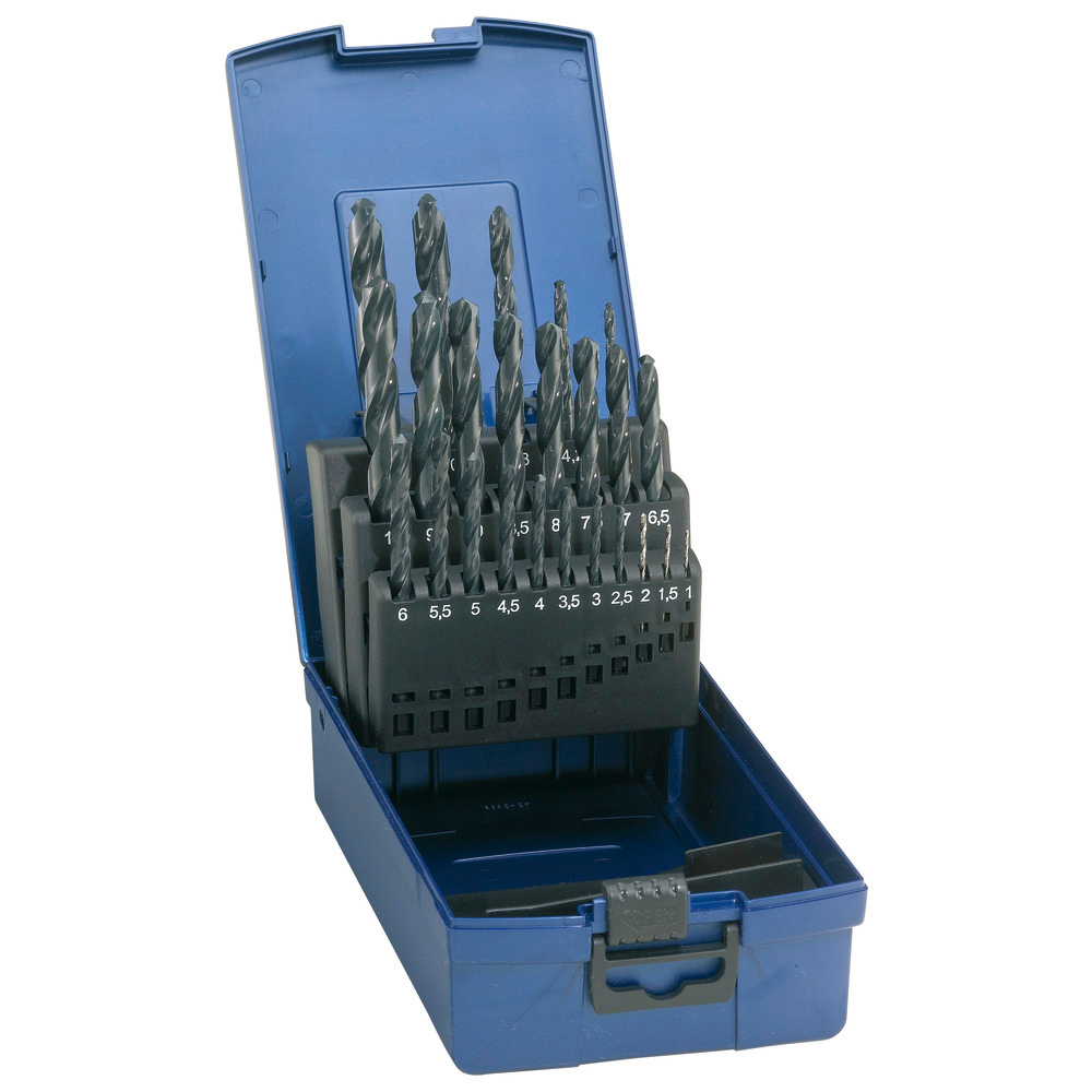 Spiralbohrersatz DIN 338N geschliffen 1-10,0 mm HSS