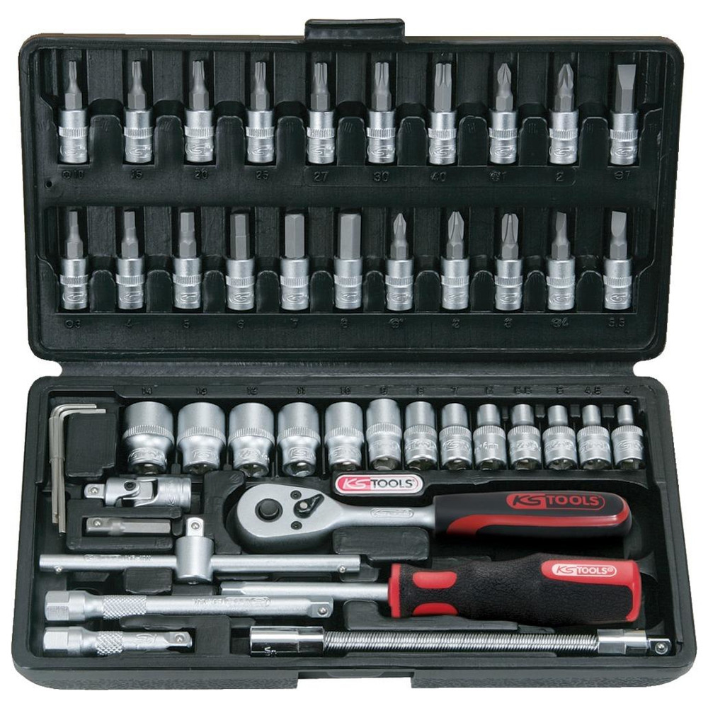 Steckschlüsselgarnitur 1/4" 46-teilig KS