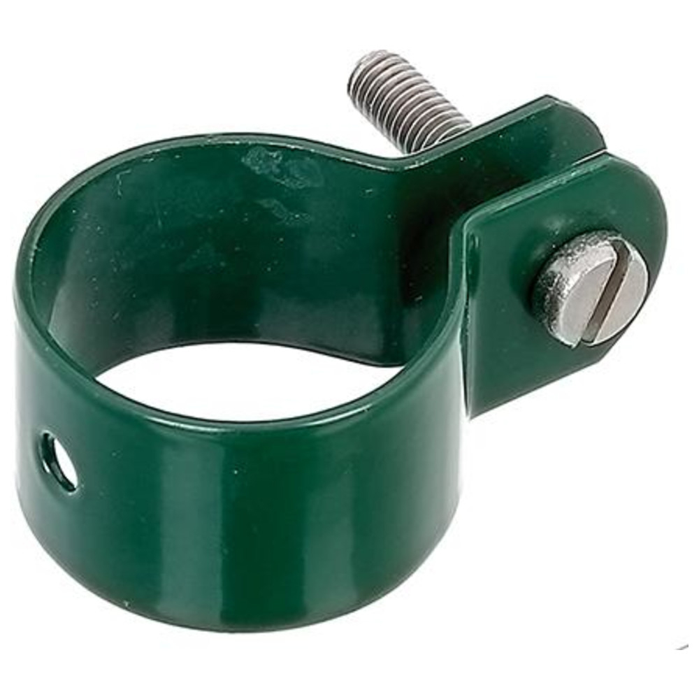 Strebenschellen verzinkt grün-beschichtet 34 mm