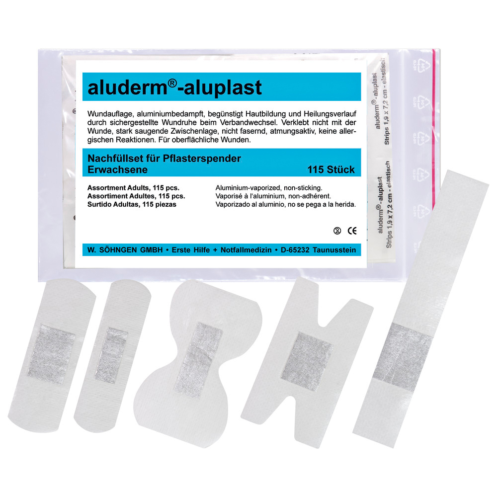 Nachfüllset für Pflasterspender aluderm-aluplast