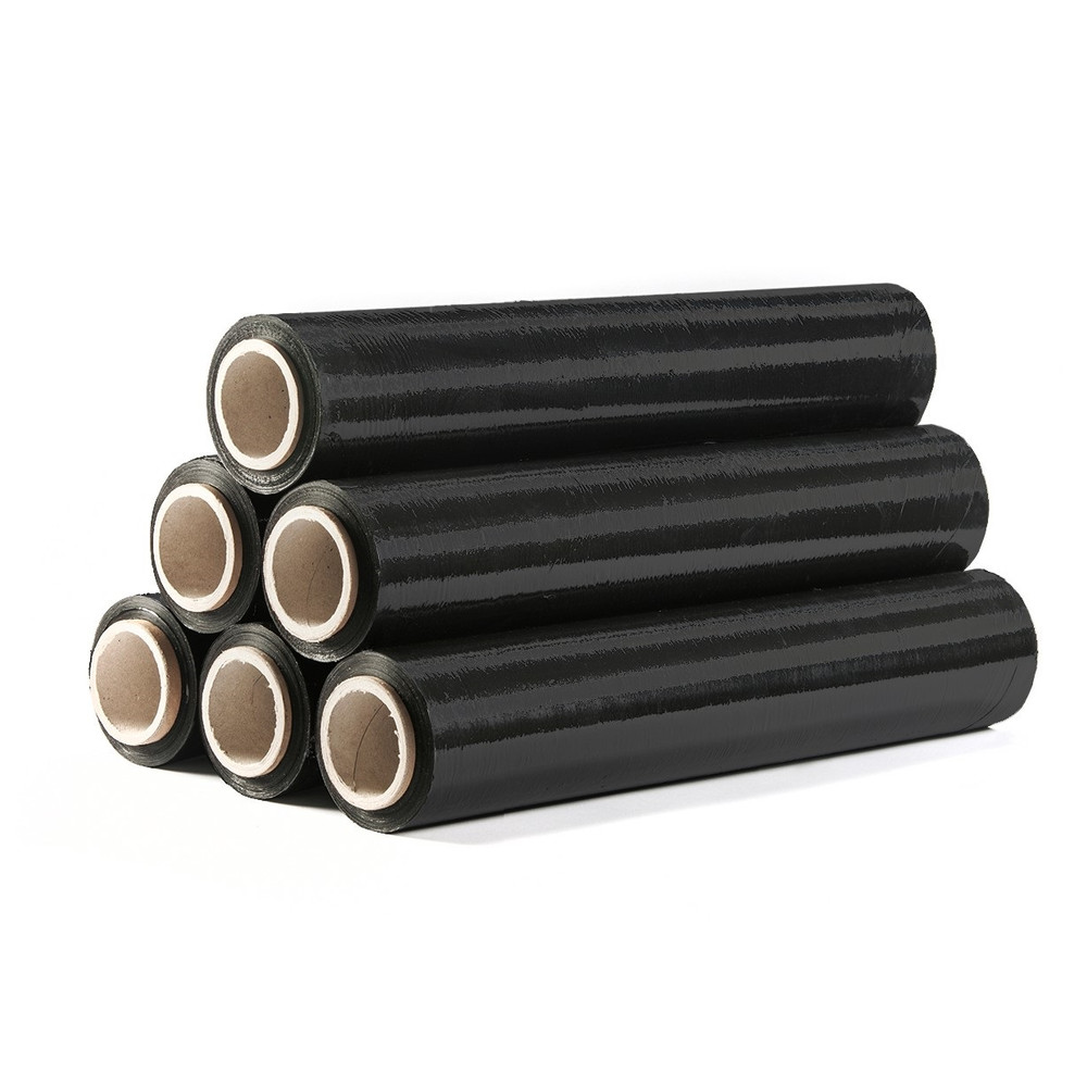 Stretchfolie schwarz opak, 0,5 x 300 m, 50 mm, 3,45 kg