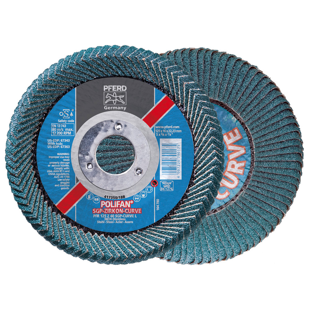Fächerschleifscheibe Z 40SGP115 mm K 40 CURVE L