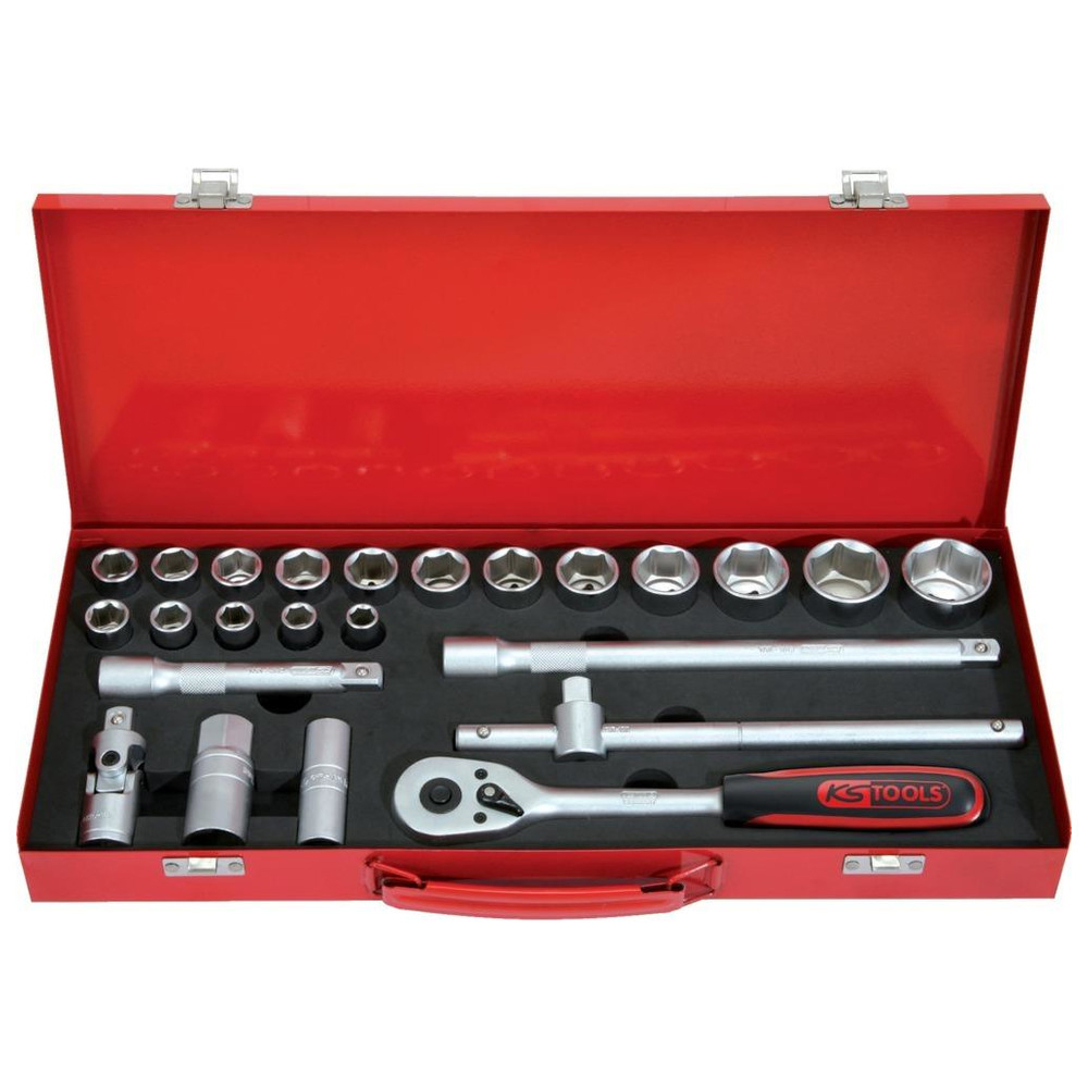 Steckschlüsselgarnitur 1/2" 24-teilig KS