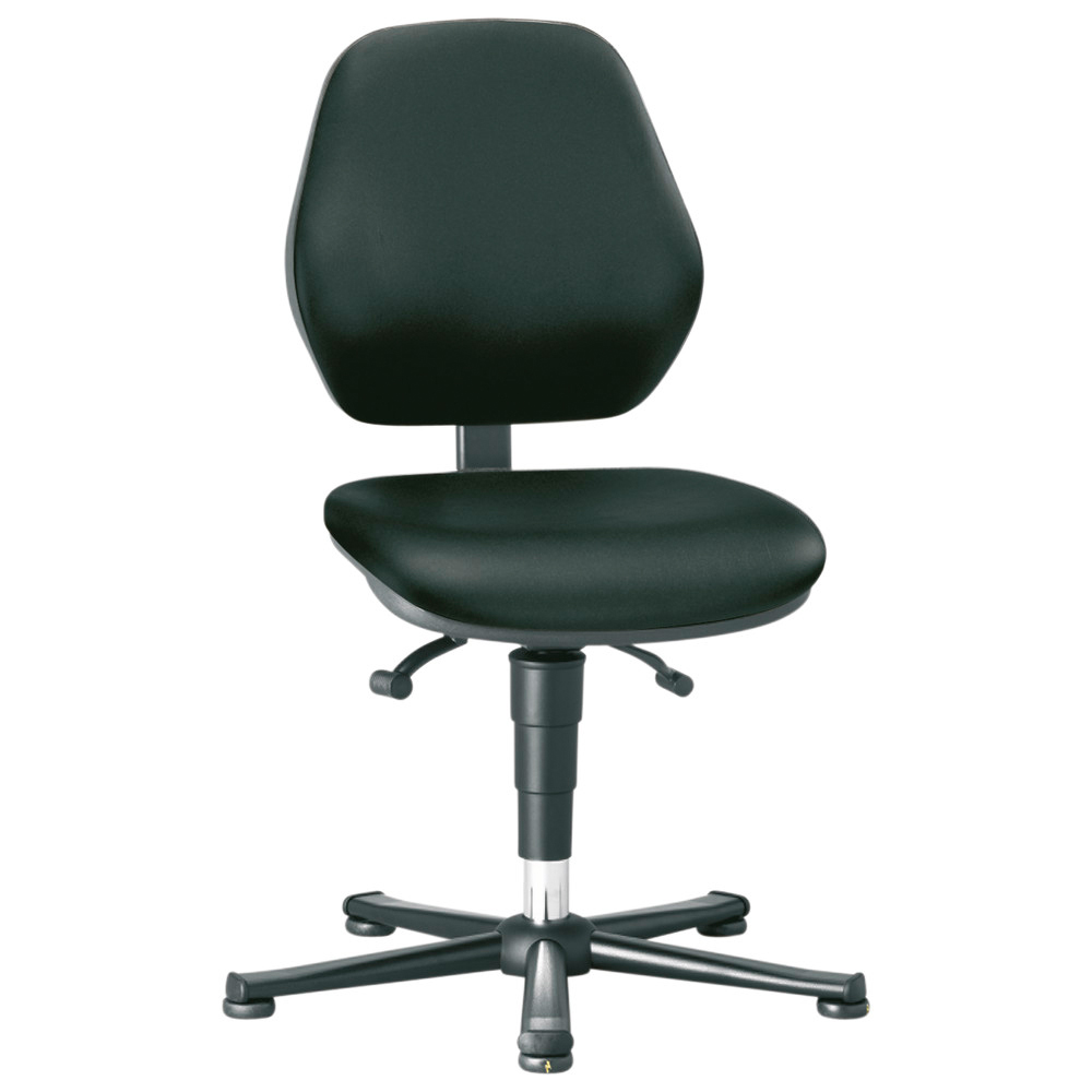 Bimos Drehstuhl Basic 1, mit Gleiter, ESD, Kunstleder, Permanentkontakt